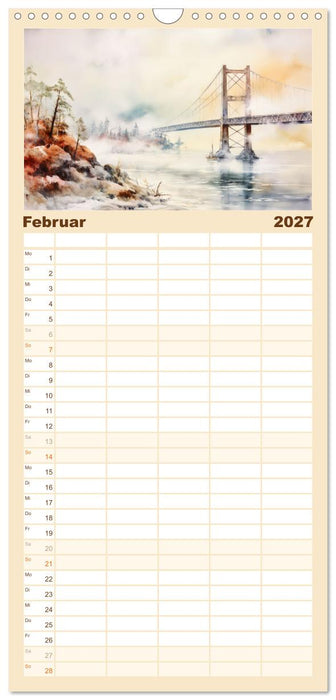 Brückenromantik (CALVENDO Familienplaner 2027)