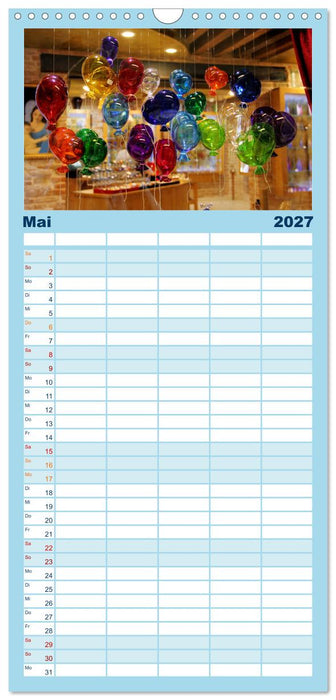 Glasblasen filigranes Handwerk (CALVENDO Familienplaner 2027)