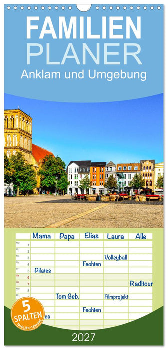 Anklam und Umgebung (CALVENDO Familienplaner 2027)
