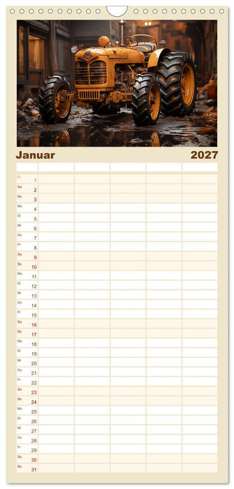 Surrealistische Traktoren (CALVENDO Familienplaner 2027)