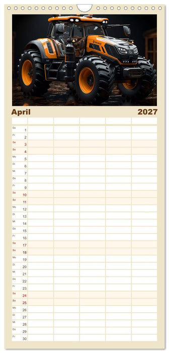 Surrealistische Traktoren (CALVENDO Familienplaner 2027)