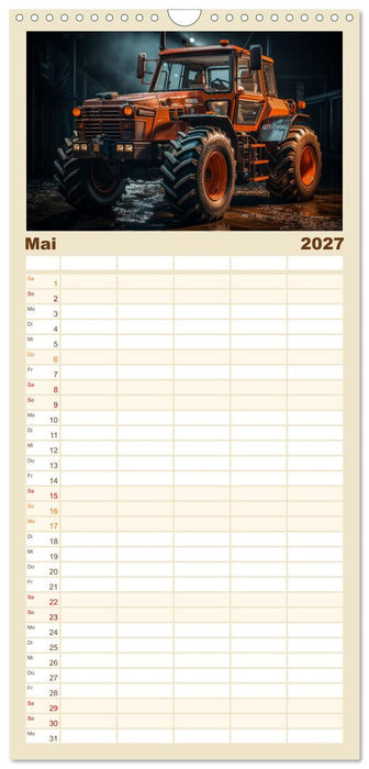 Surrealistische Traktoren (CALVENDO Familienplaner 2027)