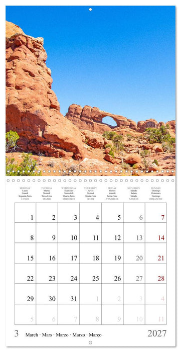 A Journey Through the Landscapes of the American West (CALVENDO Monthly Calendar 2027)