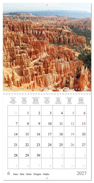 A Journey Through the Landscapes of the American West (CALVENDO Monthly Calendar 2027)