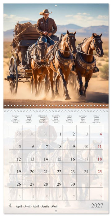 Western Cowboys (CALVENDO Monthly Calendar 2027)