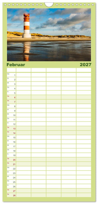Stimmungsvolle Küstenmomente (CALVENDO Familienplaner 2027)