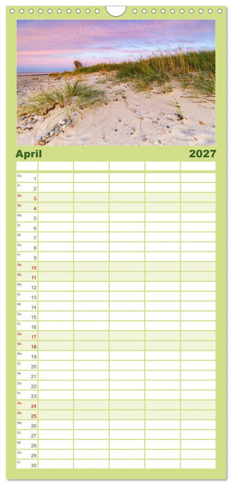 Stimmungsvolle Küstenmomente (CALVENDO Familienplaner 2027)