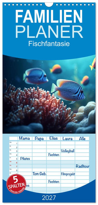Fischfantasie (CALVENDO Familienplaner 2027)