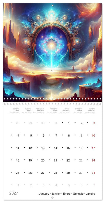 Portails mystiques (CALVENDO Calendrier mensuel 2027)