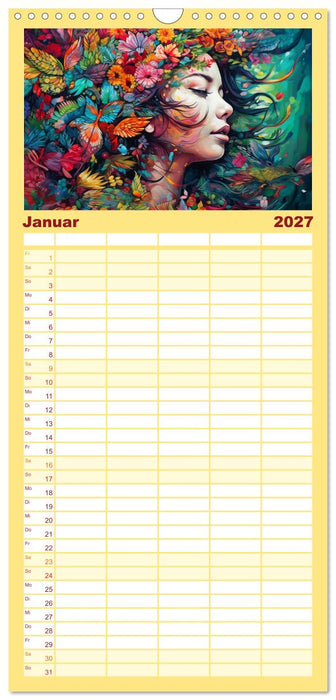 Vollkommen Weiblich (CALVENDO Familienplaner 2027)