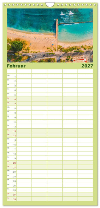 Hawaii Traumziel (CALVENDO Familienplaner 2027)