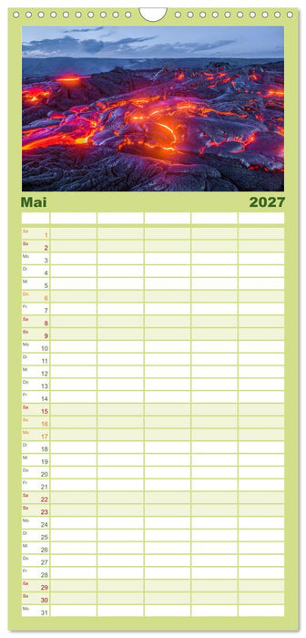 Hawaii Traumziel (CALVENDO Familienplaner 2027)
