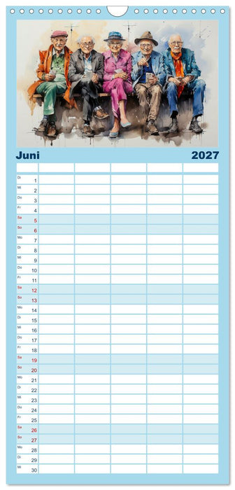 Lustiges Rentner Leben (CALVENDO Familienplaner 2027)