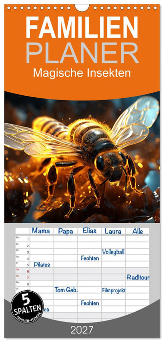 Magische Insekten (CALVENDO Familienplaner 2027)