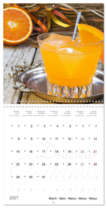 Delicious cocktails (CALVENDO Monthly Calendar 2027)