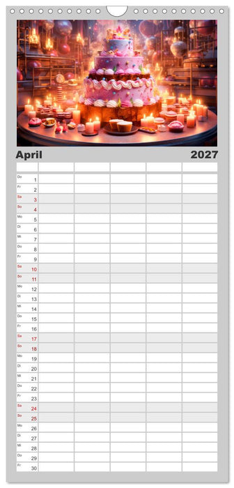 Ein Jahr voller Genuss (CALVENDO Familienplaner 2027)