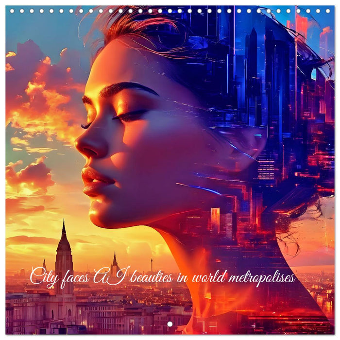 City faces AI beauties in world metropolises (CALVENDO Monthly Calendar 2027)