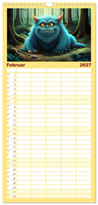 Keine Angst vor Monstern (CALVENDO Familienplaner 2027)