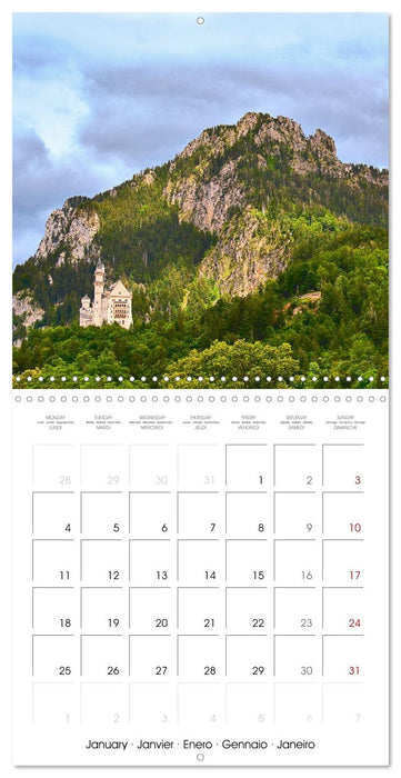 Les paysages d'Allemagne (CALVENDO Calendrier mensuel 2027)
