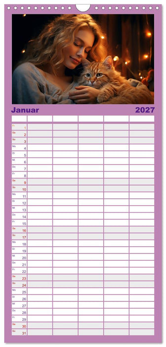 Verzaubert von Magie und Romantik (CALVENDO Familienplaner 2027)