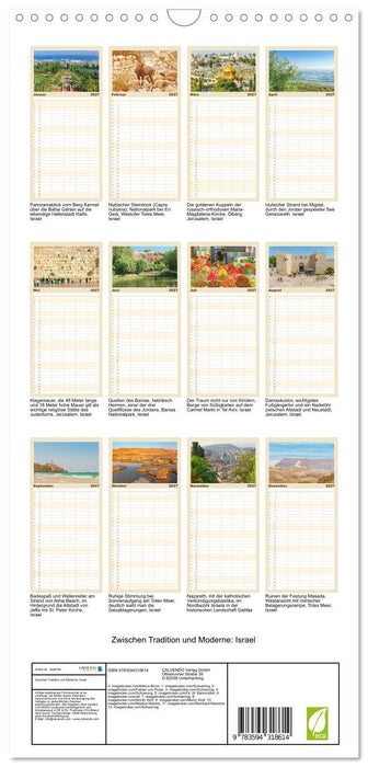 Zwischen Tradition und Moderne: Israel (CALVENDO Familienplaner 2027)