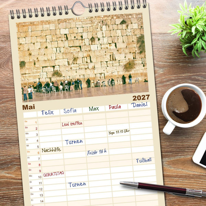 Zwischen Tradition und Moderne: Israel (CALVENDO Familienplaner 2027)