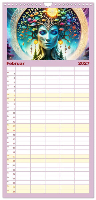 Elfen Zauberhafte Fantasiewesen (CALVENDO Familienplaner 2027)