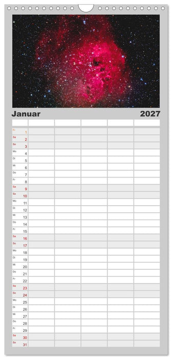 Wunder der Milchstraße (CALVENDO Familienplaner 2027)