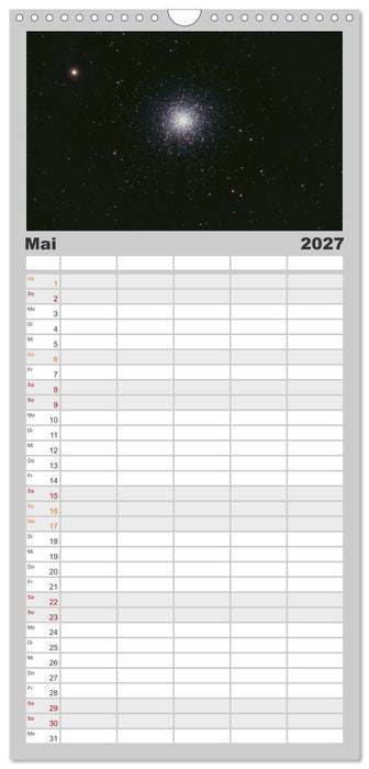 Wunder der Milchstraße (CALVENDO Familienplaner 2027)