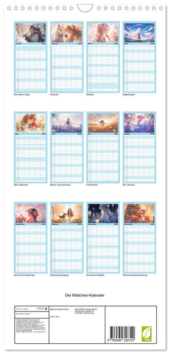 Der Mädchen-Kalender (CALVENDO Familienplaner 2027)