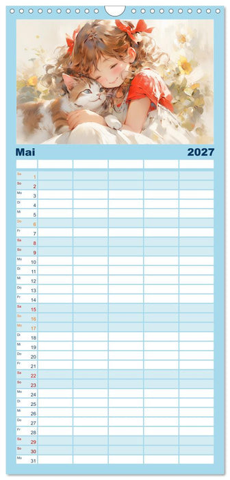 Der Mädchen-Kalender (CALVENDO Familienplaner 2027)