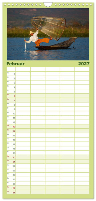 Wunderbares Myanmar (CALVENDO Familienplaner 2027)