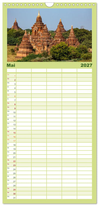 Wunderbares Myanmar (CALVENDO Familienplaner 2027)