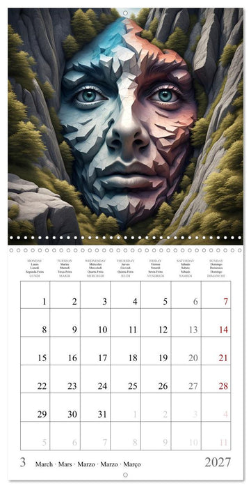 Les âmes de la montagne (CALVENDO Calendrier mensuel 2027)