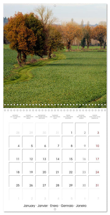 Les couleurs de la Vienne (CALVENDO Calendrier mensuel 2027)