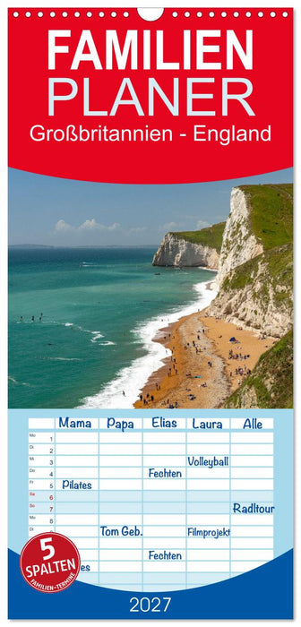 Großbritannien - England (CALVENDO Familienplaner 2027)