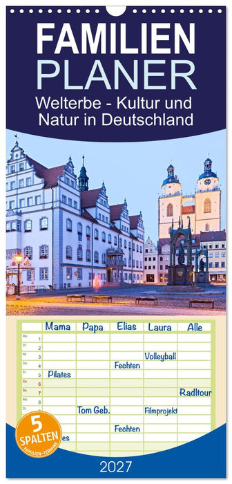 Welterbe - Kultur und Natur in Deutschland (CALVENDO Familienplaner 2027)