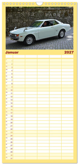 Autos der 70er (CALVENDO Familienplaner 2027)