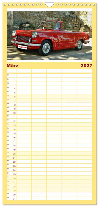 Autos der 70er (CALVENDO Familienplaner 2027)