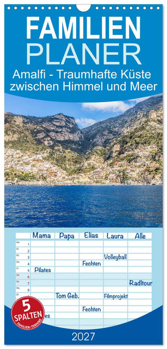 Amalfi - Traumhafte Küste zwischen Himmel und Meer (CALVENDO Familienplaner 2027)