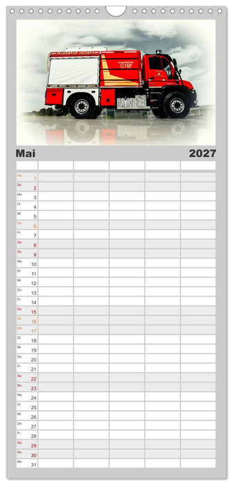 Feuerwehrfahrzeuge (CALVENDO Familienplaner 2027)