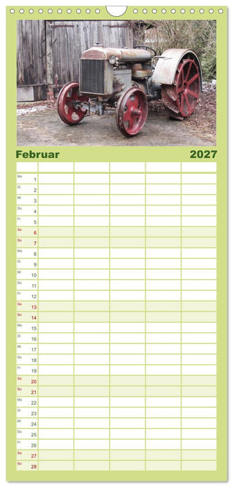 Historische Traktoren 2027 (CALVENDO Familienplaner 2027)