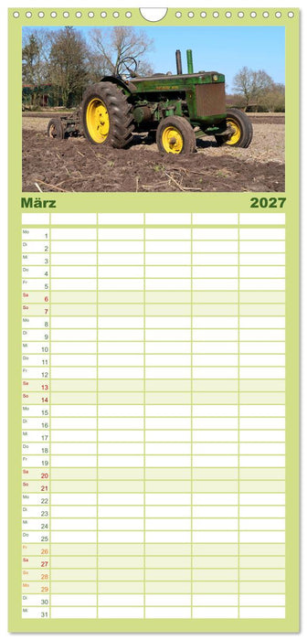 Historische Traktoren 2027 (CALVENDO Familienplaner 2027)
