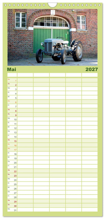 Historische Traktoren 2027 (CALVENDO Familienplaner 2027)