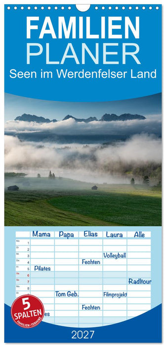 Seen im Werdenfelser Land (CALVENDO Familienplaner 2027)