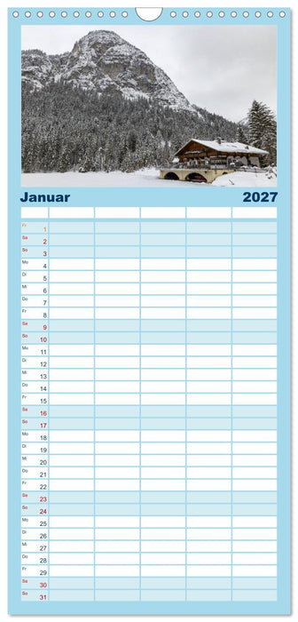 Seen im Werdenfelser Land (CALVENDO Familienplaner 2027)