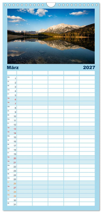 Seen im Werdenfelser Land (CALVENDO Familienplaner 2027)