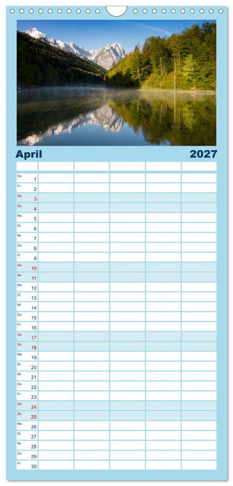 Seen im Werdenfelser Land (CALVENDO Familienplaner 2027)