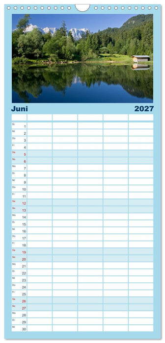 Seen im Werdenfelser Land (CALVENDO Familienplaner 2027)