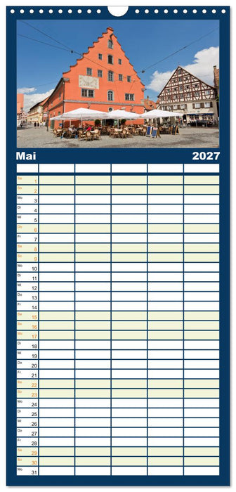 NÖRDLINGEN - Leben im Meteoritenkrater (CALVENDO Familienplaner 2027)